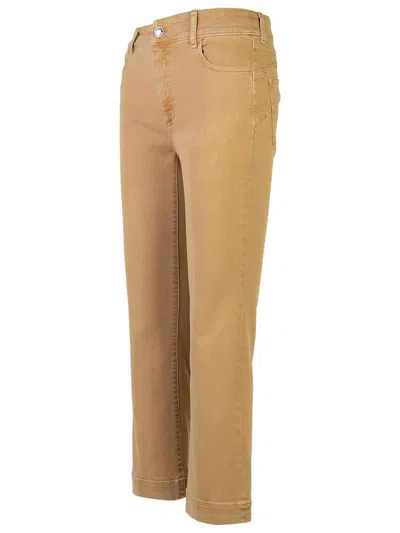 Sportmax Woman Jeans Marigold Size 31 Cotton, Elastane In Beige