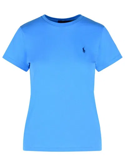 Polo Ralph Lauren Cotton Jersey Crewneck T-shirt In Blue