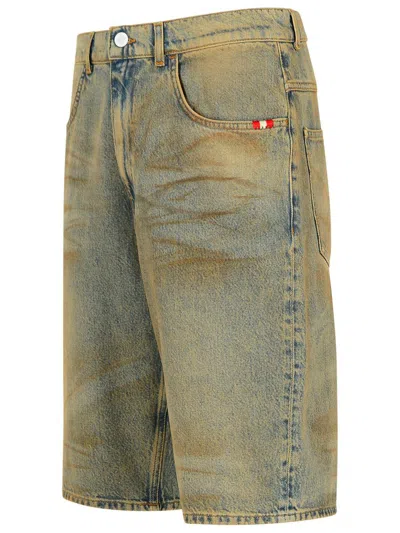 Amish Tommy Trousers Grey In Blue