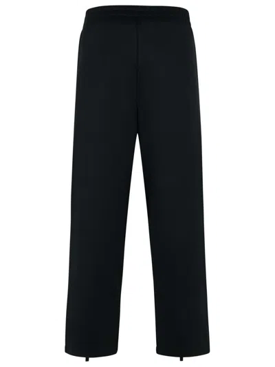 Palm Angels Track Black Polyester Blend Pants In Black