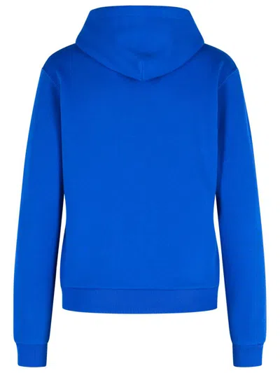 Shop Polo Ralph Lauren Blue Cotton Sweatshirt