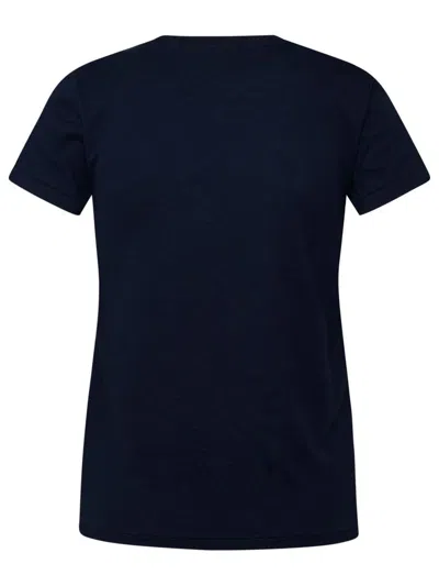 Polo Ralph Lauren Crew Neck Blue Sweater With Embroidered Detail In Blue