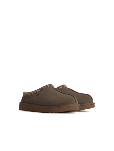 Shop Ugg 'tasman' Grey Suede Slippers