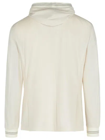 Eleventy Long-sleeved Knitted Cardigan In Beige