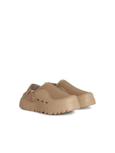 Ugg Sand Rubber And Mesh Peakmod Slippers In Beige