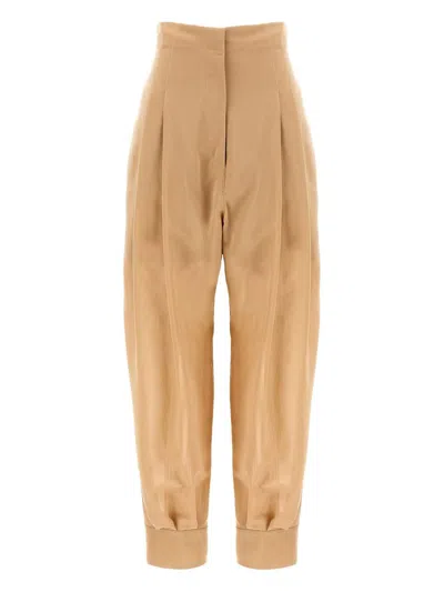 Shop Philosophy Di Lorenzo Serafini Etamine Pants Clothing In Beige