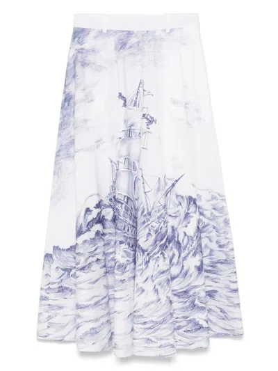 Shop Moschino Skirt Clothing In Multicolor