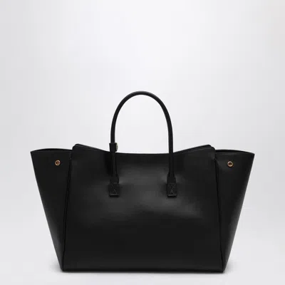 Balenciaga Women Black Leather Mini Carry All Hampton Shopping Bag