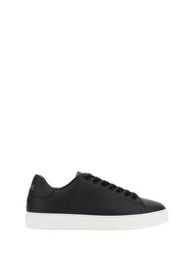 Versace Greek Sneaker In Black