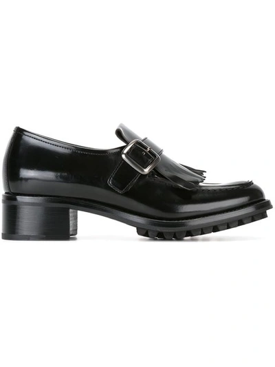 Church's Pilar Leather Loafer Pumps In Llack