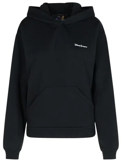Coperni Black Sweatshirt With Logo Lettering And Front Kangaroo Pocket In Cotton Woman In Black