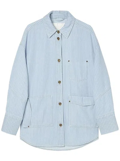 Oof Wear Gestreifte Jacke In Blue