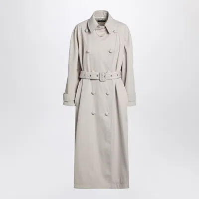 Dolce & Gabbana Beige Trench In Cotton Drill
