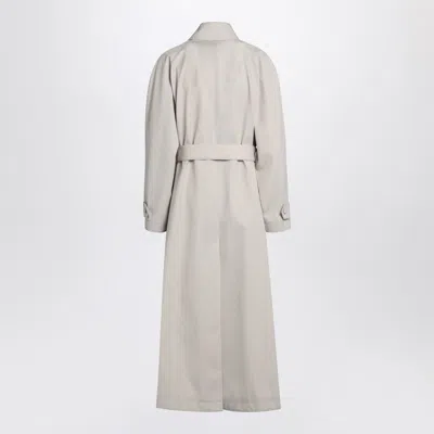 Dolce & Gabbana Beige Trench In Cotton Drill