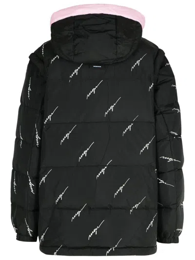 Msgm Printed Down Jacket In Black