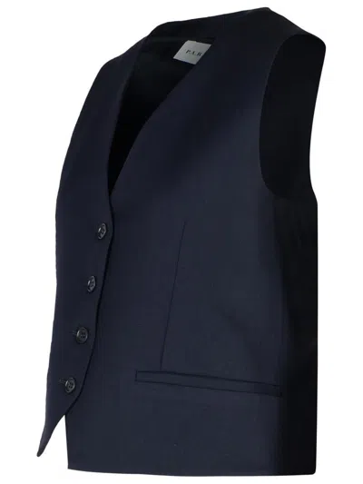 P.a.r.o.s.h Wool-blend Tailored Vest In Blue