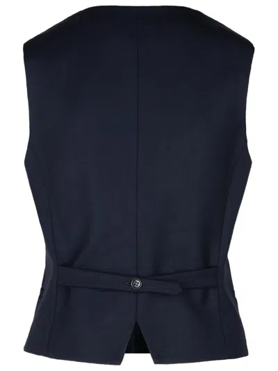 P.a.r.o.s.h Wool-blend Tailored Vest In Blue