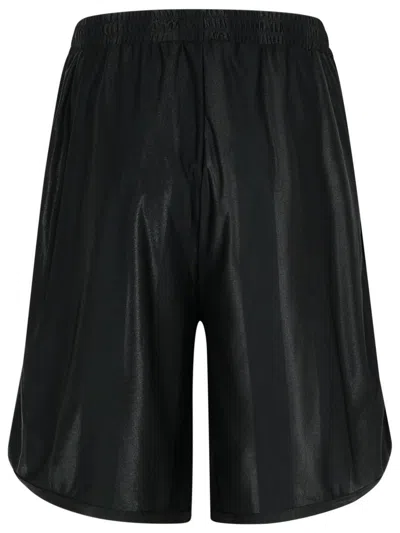 Barrow Bermuda Shorts With Elastic Waistband And Number Print In Black