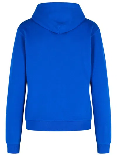 Polo Ralph Lauren Lightweight Zip-front Cotton Hoodie With Emblematic Logo In Blue