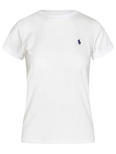 Polo Ralph Lauren Polo Pony Slim Cotton T-shirt In White
