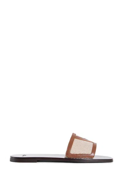 Valentino Garavani Superstar Slide Slipper With Vlogo Detail And Premium Materials In Brown