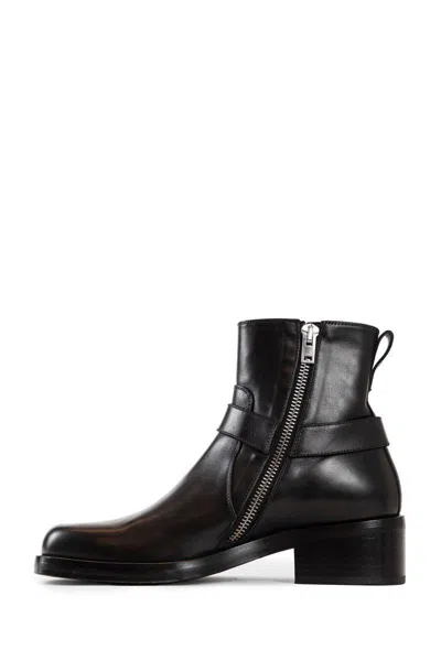 Mattia Capezzani Gaucho Leather Boots In Black