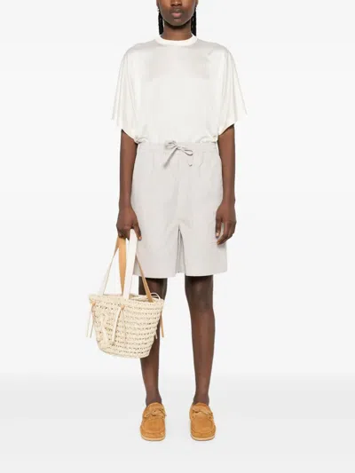 Carven Silk T-shirt In White