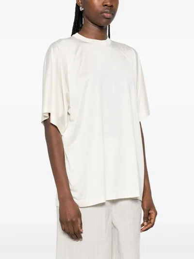 Carven Silk T-shirt In White