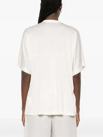 Carven Silk T-shirt In White