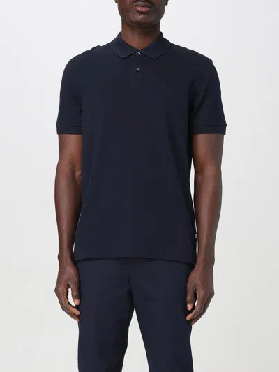 Hugo Boss Polo With Logo In Blue