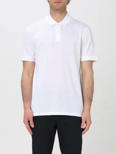 Hugo Boss Regular-fit Polo Shirt In Cotton And Linen In White