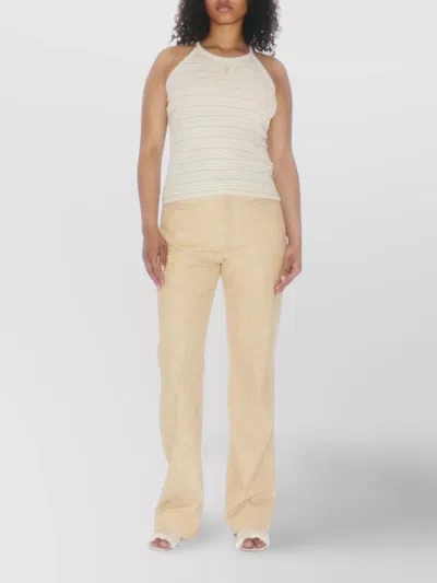 Filippa K Striped Cotton Tank Top In White