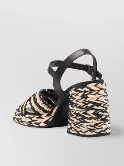 Castaã±er Black Ankle Strap Heels
