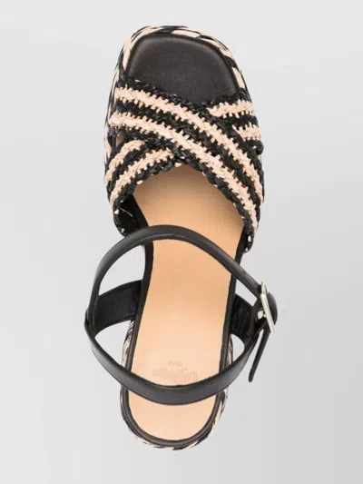 Castaã±er Black Ankle Strap Heels