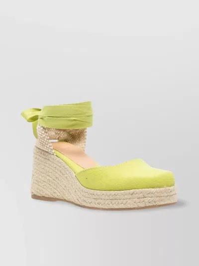 Castaã±er Tina Raffia Wedge Espadrilles