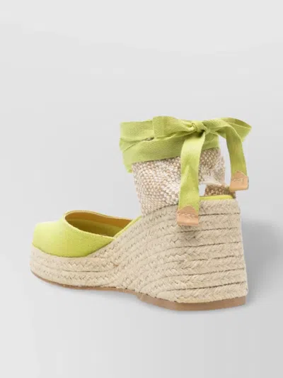 Castaã±er Tina Raffia Wedge Espadrilles