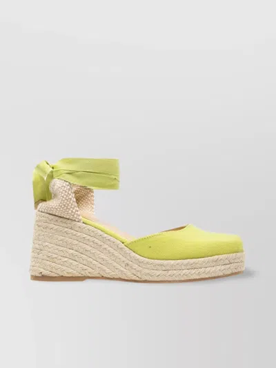 Castaã±er Tina Raffia Wedge Espadrilles