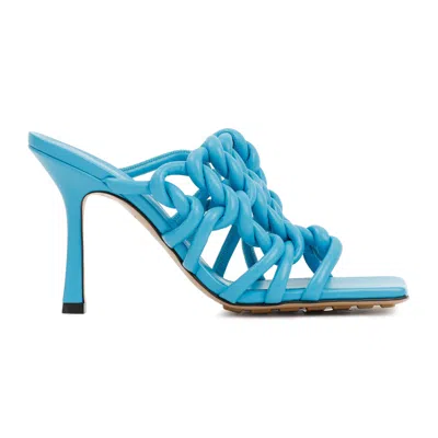 Bottega Veneta Stretch Sandals In Turquoise