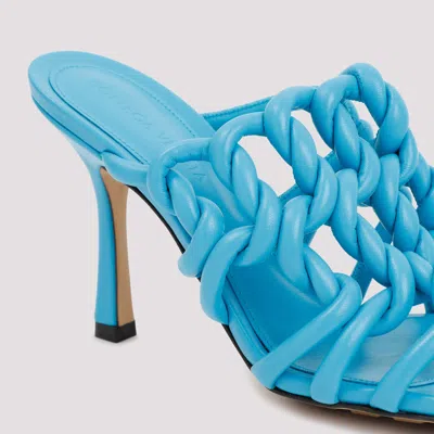 Bottega Veneta Stretch Sandals In Turquoise