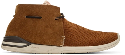 Visvim Brown Huron Mesh Moc-folk Sneakers