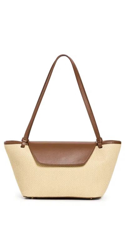 Elleme Courrier Tote Natural/cognac In Natural/cognac