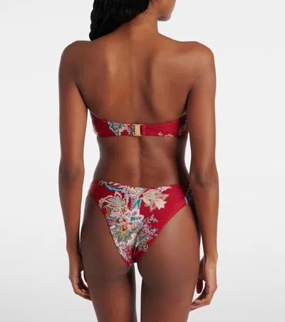 Zimmermann Beachwear In Red Polyamide In Pink
