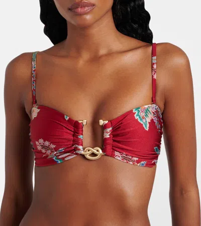Zimmermann Beachwear In Red Polyamide In Pink