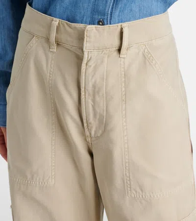 Citizen Of Humanity Citizens Of Humanity Relaxed Fit Beige Cargo Jeans In White