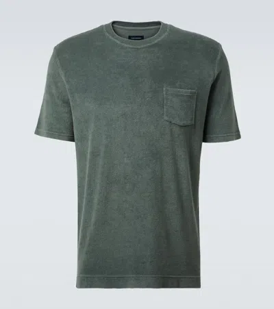 Thom Sweeney Cotton Jersey T-shirt In Green