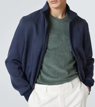 Thom Sweeney Cotton Jersey T-shirt In Green