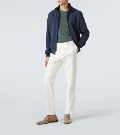 Thom Sweeney Cotton Jersey T-shirt In Green