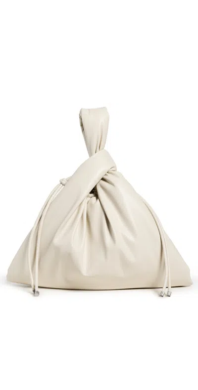 Nanushka Jen Drawstring Large Bag Chalk In Chalk