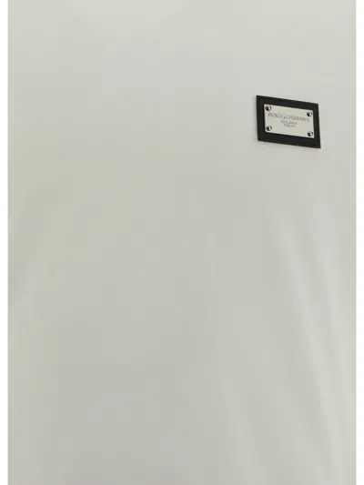 Dolce & Gabbana Men White Cotton T-shirt In White