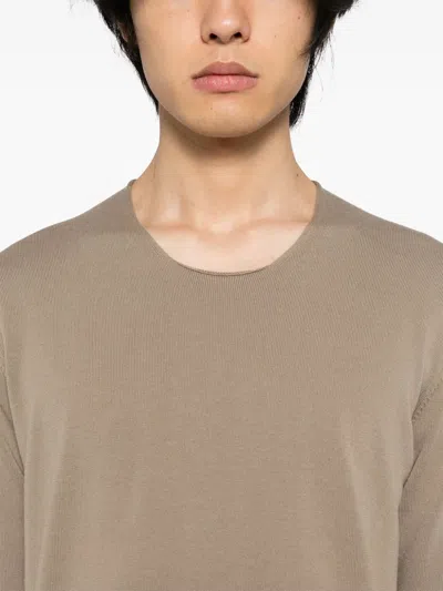 Label Under Construction Cotton T-shirt In Neutrals